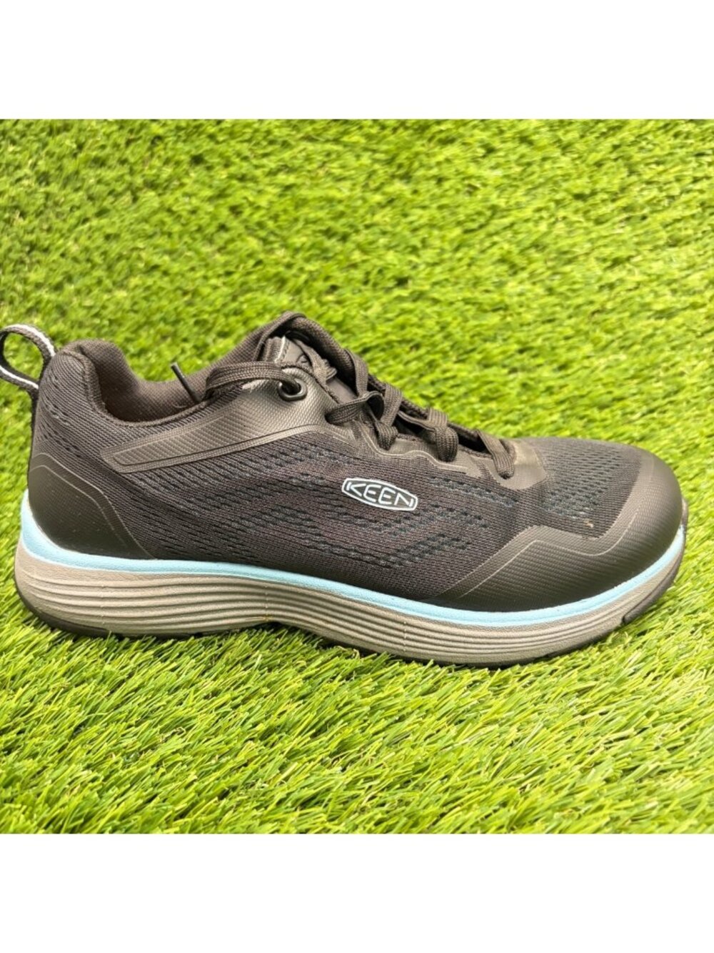 Keen Utility Sparta II Womens Size 8D Black Gray Aluminum Toe Safety Work Shoes